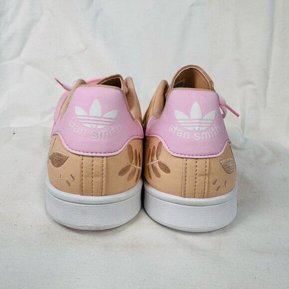 Adidas Stan Smith Women’s Sneakers Sz 11, skateboard embroidered NWT peach pink - Picture 5 of 9